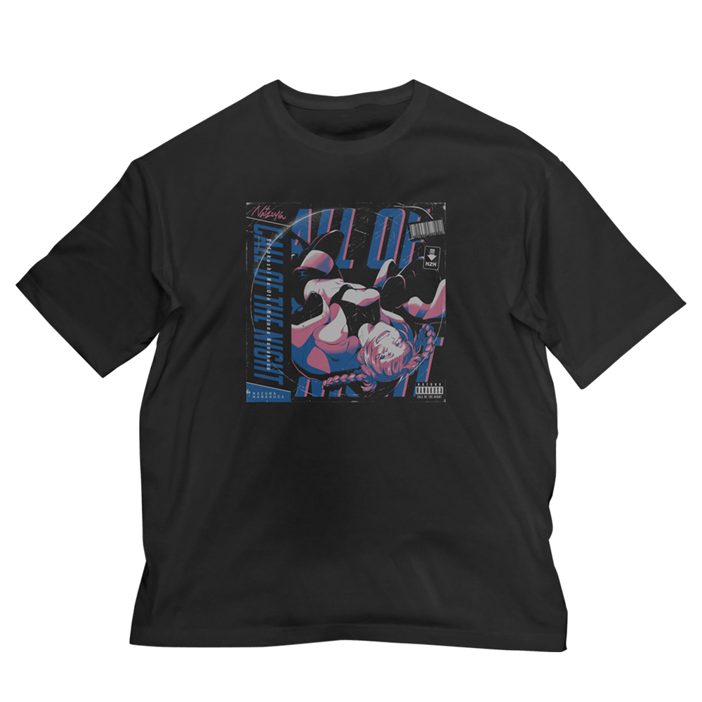 ナズナ レコードジャケット ビッグシルエットTシャツ