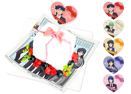 ホワイトデープレゼントボックス風ケーキ