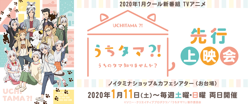 1月クール新番組 TVアニメ『うちタマ?! ～うちのタマ知りませんか？～』先行上映会開催！