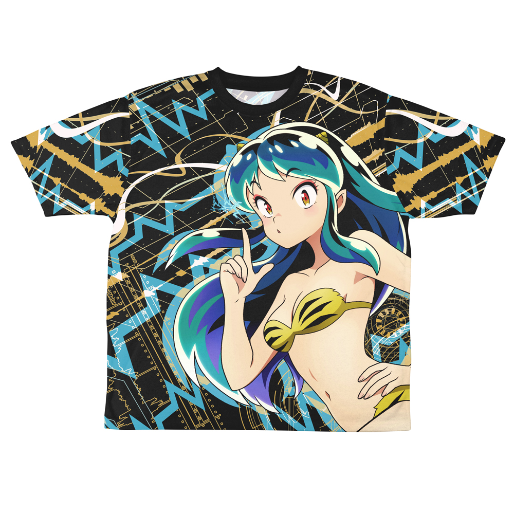 うる星やつら　公式　両面プリントTシャツ　Lサイズ　ブラック　高橋留美子