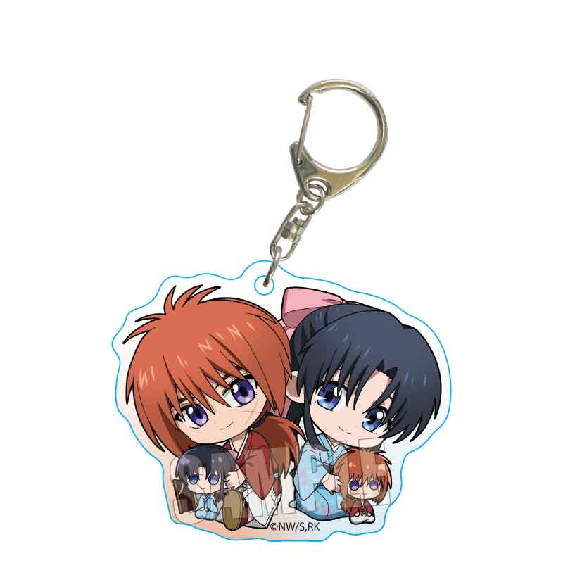 るろうに剣心　アクリルキーホルダー&缶キーホルダー 予約】るろうに剣心 －明治剣客浪漫譚－ 和紙風アクリル