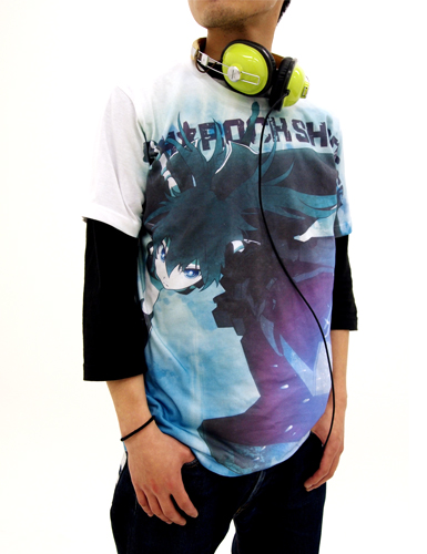 【新品】ブラック★ロックシューター Ｔシャツ(XL)　クリアファイルセット ブラックロックシューター DAWN FALL ステッカー [ブラック